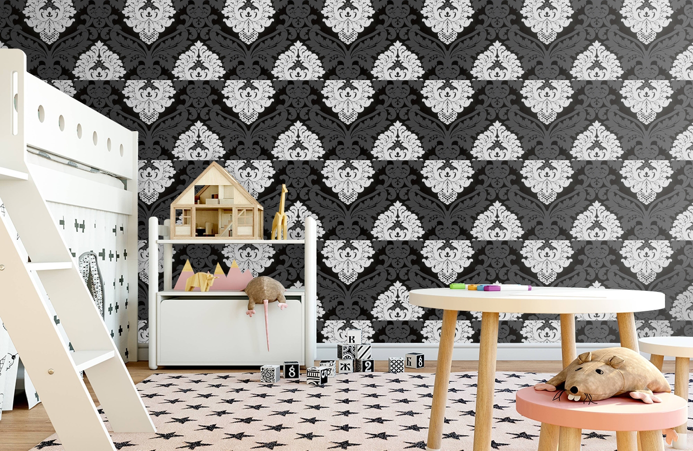 Обои 554314 фото в интерьере детская