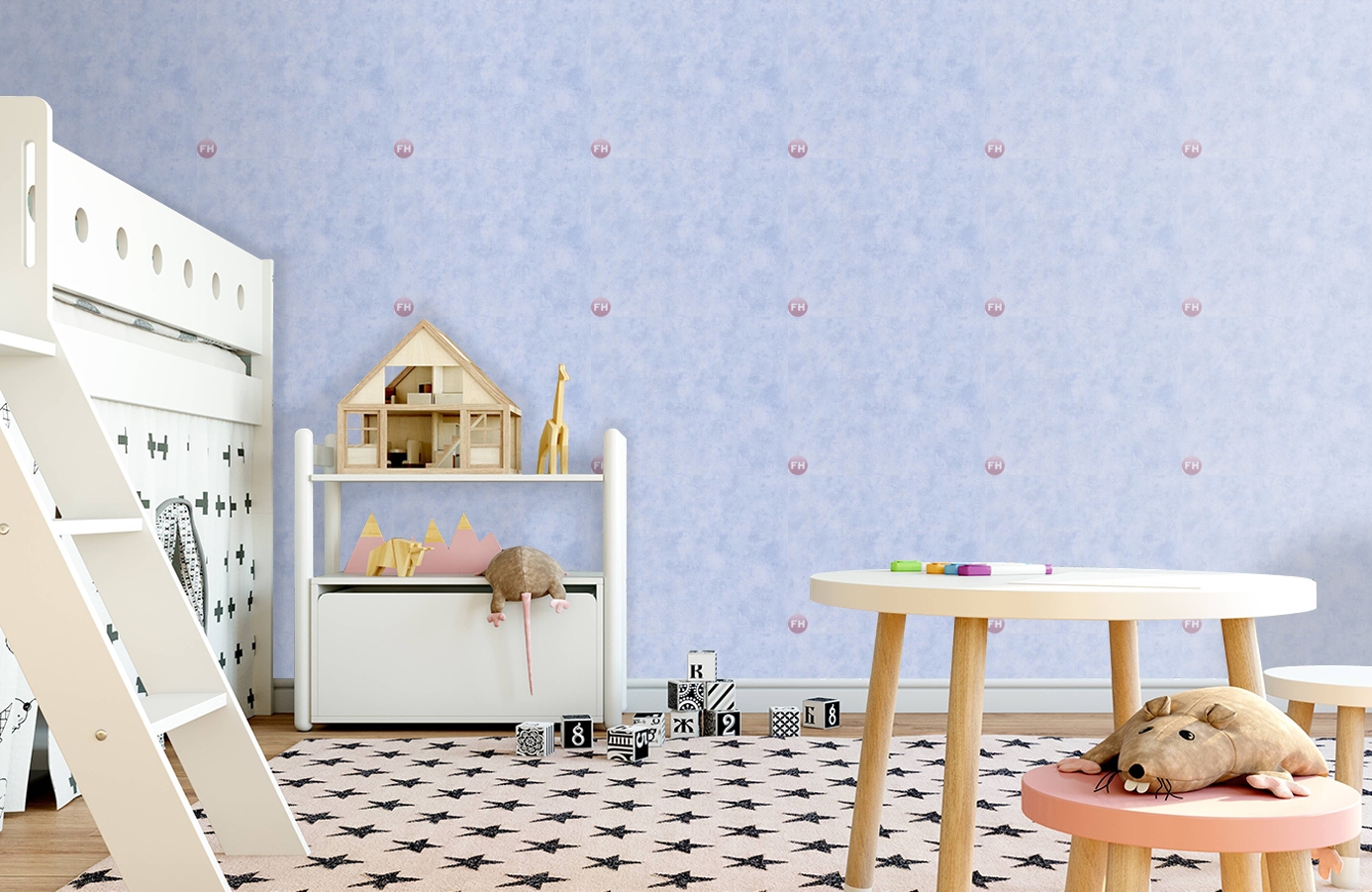 Обои 7587-81 фото в интерьере детская