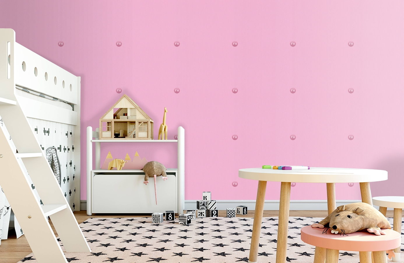Обои 8981-11 фото в интерьере детская