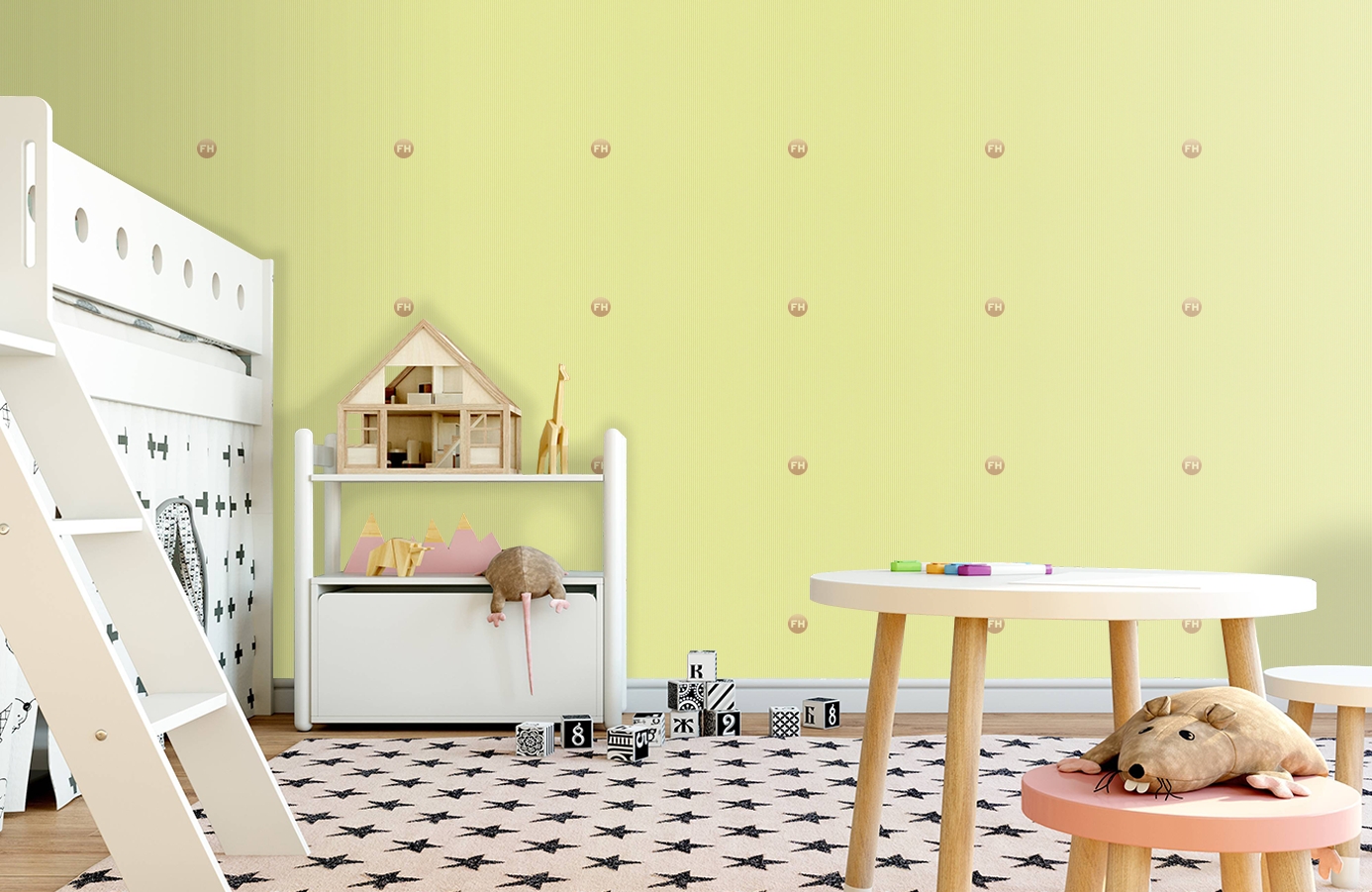 Обои 9087-73 фото в интерьере детская