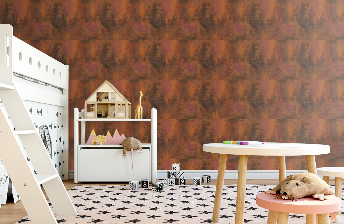 Обои 95391-2 фото в интерьере детская