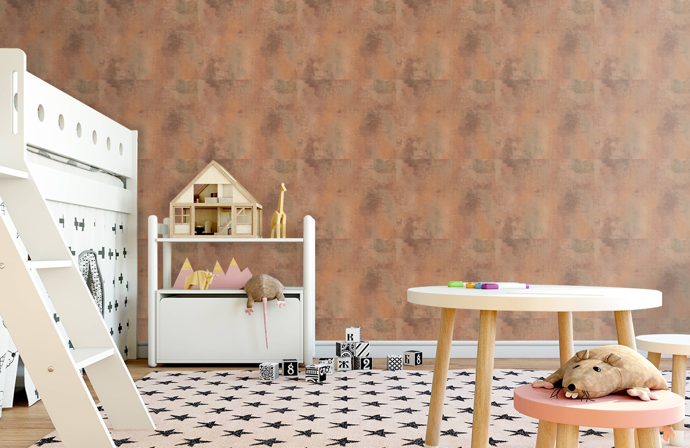 Обои 95391-3 фото в интерьере детская