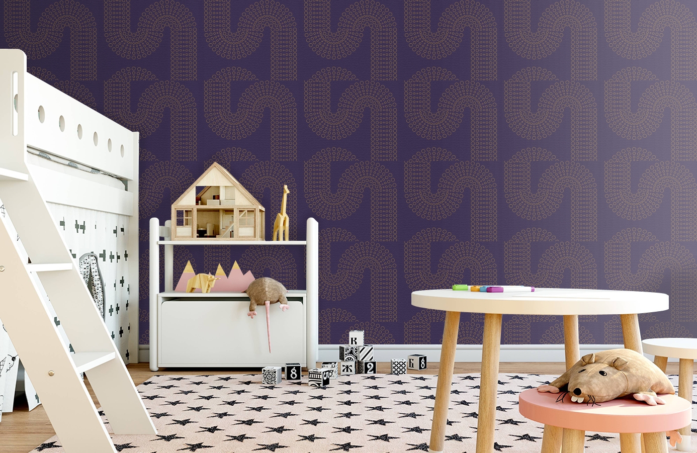 Обои 95653-3 фото в интерьере детская