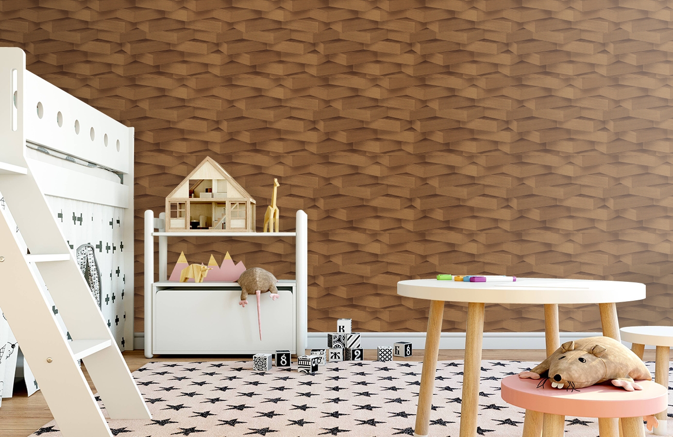 Обои 96000-2 фото в интерьере детская