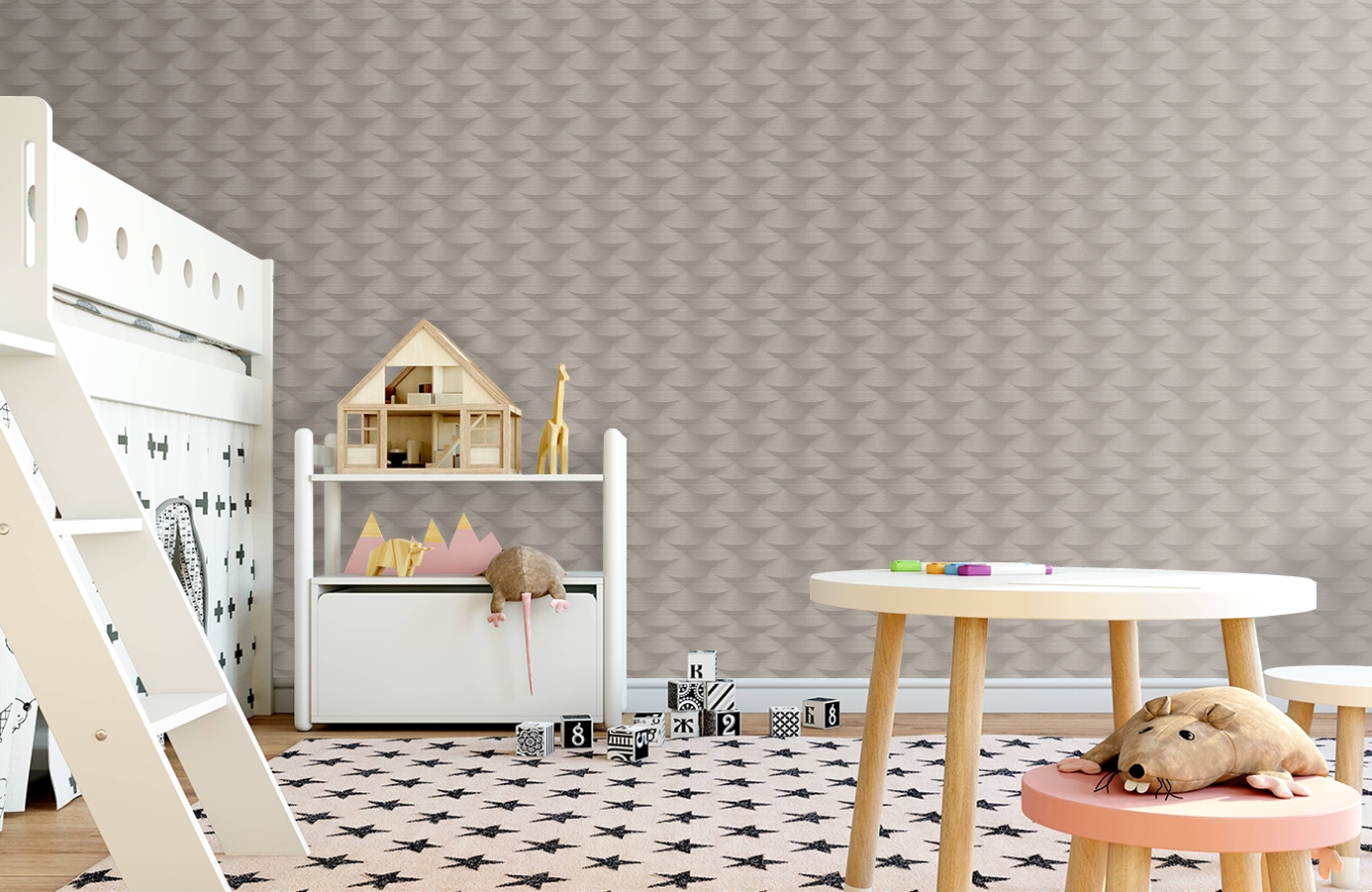 Обои 96019-2 фото в интерьере детская