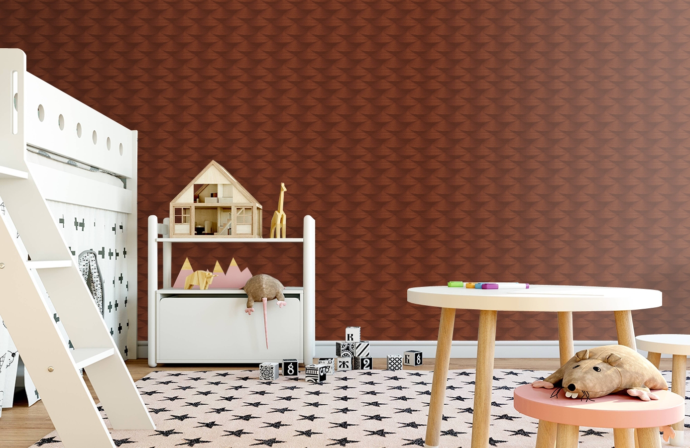 Обои 96019-3 фото в интерьере детская
