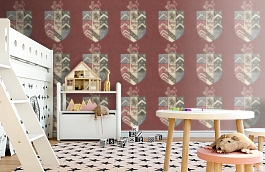 Обои Hastings Red HS02 фото в интерьере детская превью