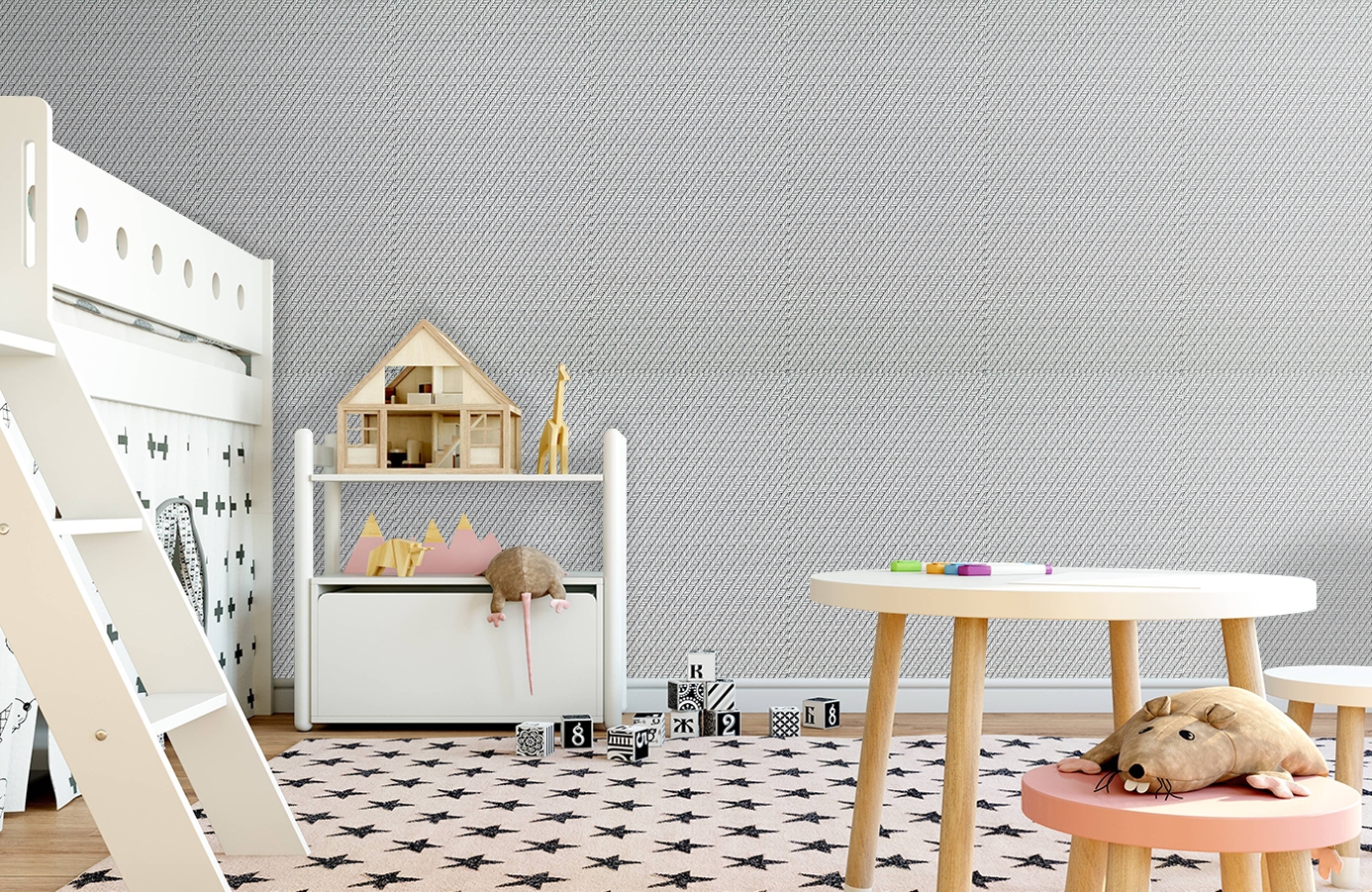 Обои 17652 фото в интерьере детская