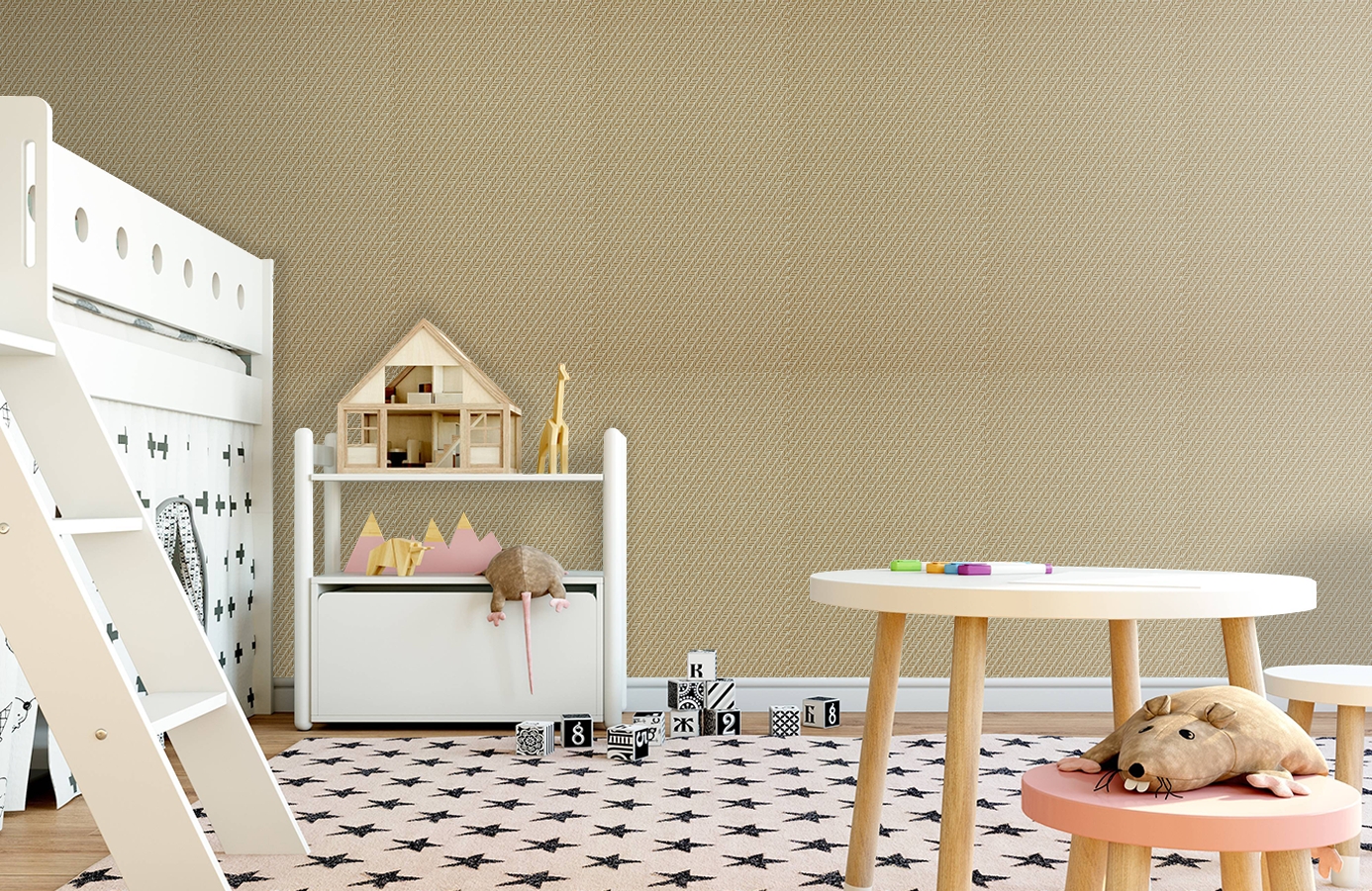 Обои 17654 фото в интерьере детская