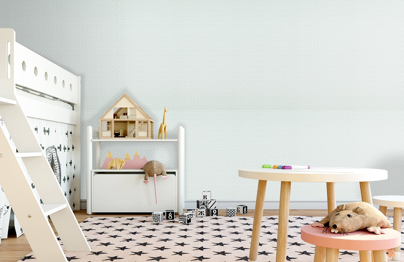 Обои 17656 фото в интерьере детская