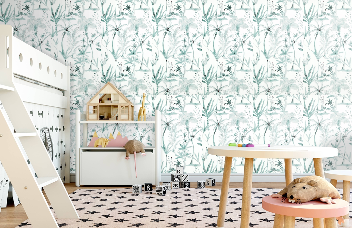 Обои 17663 фото в интерьере детская