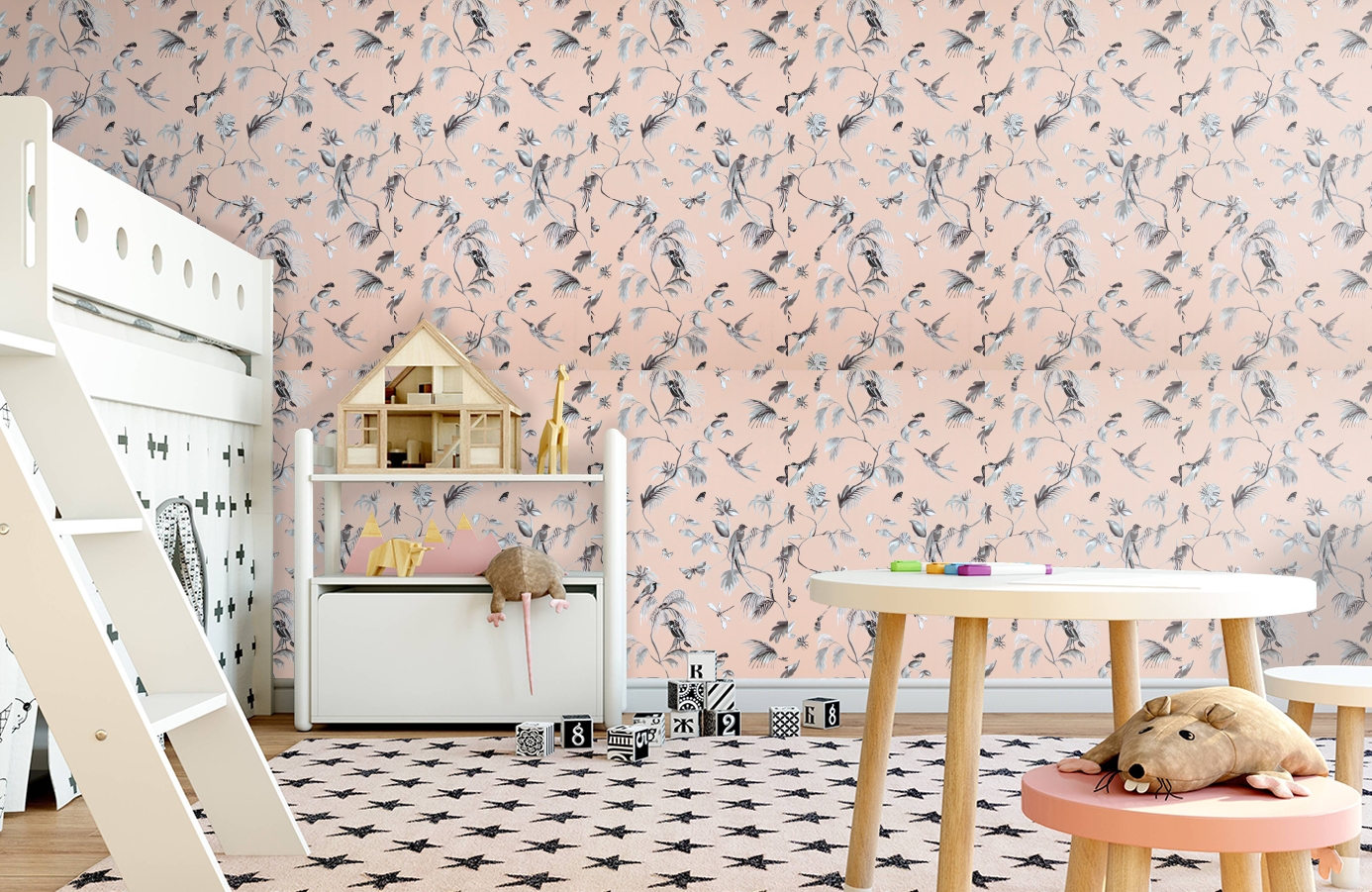 Обои 17713 фото в интерьере детская