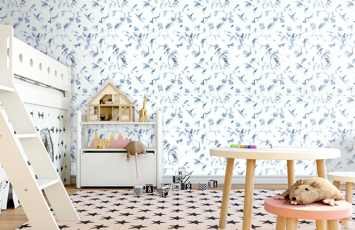 Обои 17714 фото в интерьере детская