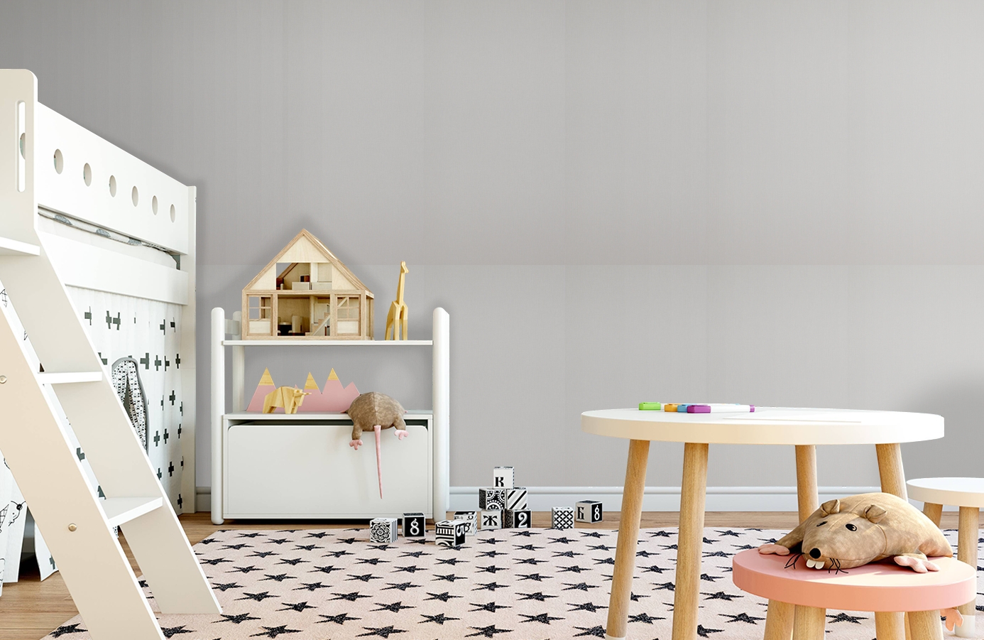 Обои 18236 фото в интерьере детская