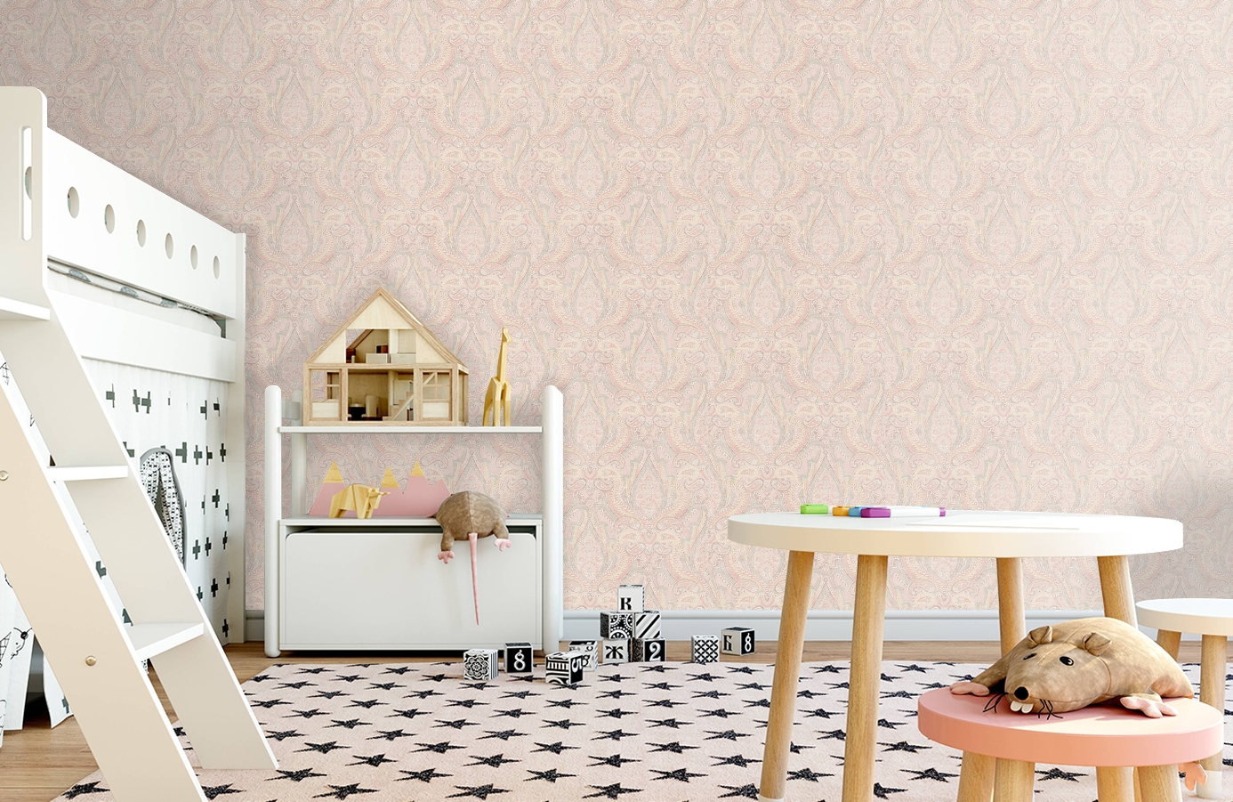 Обои 1922 фото в интерьере детская