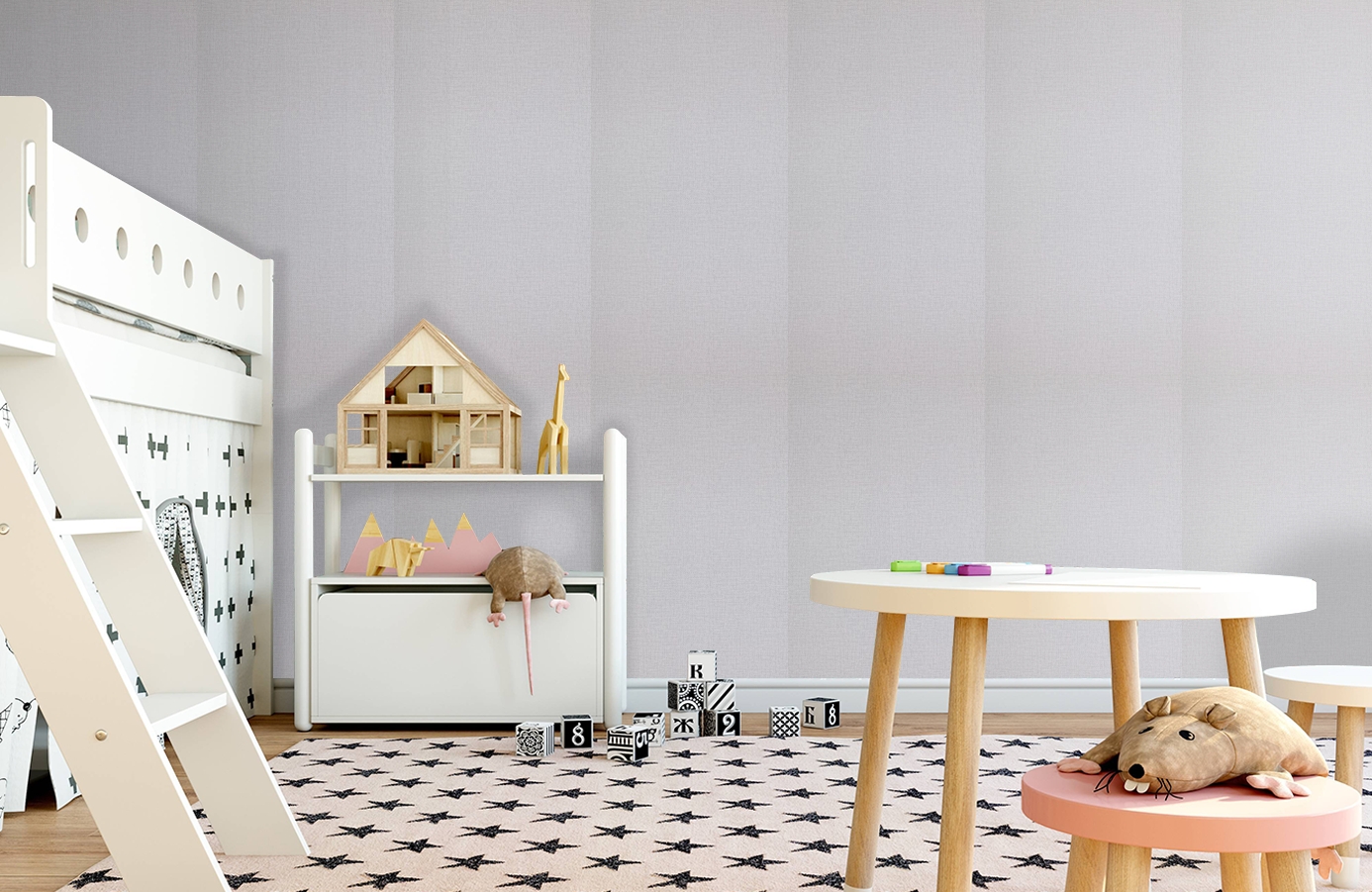 Обои 218207 фото в интерьере детская Обои 218207 фото в интерьере детская