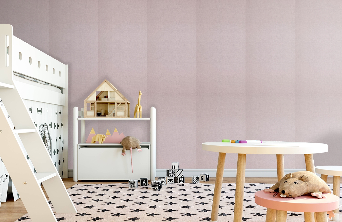 Обои 218211 фото в интерьере детская