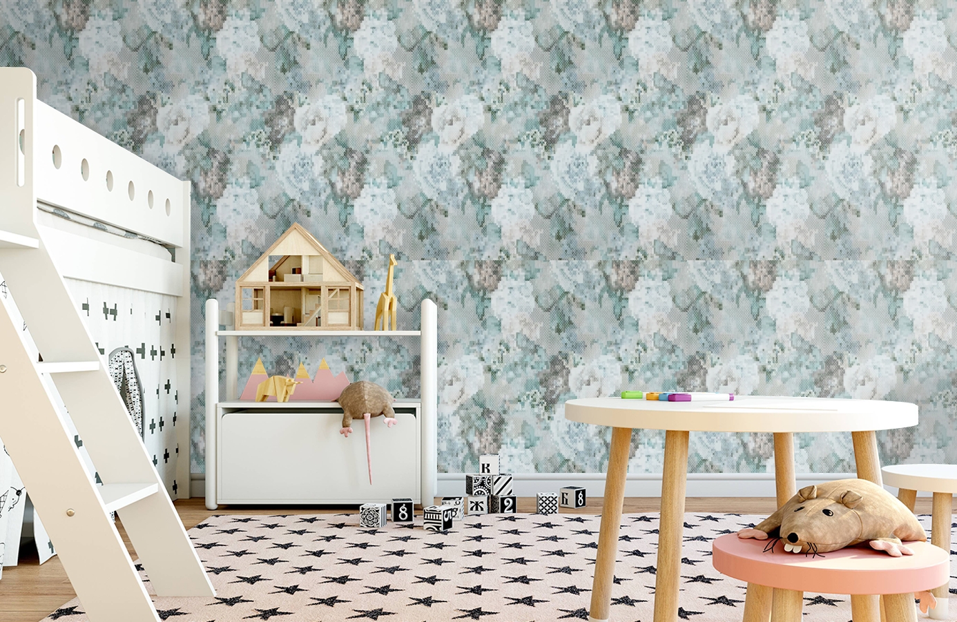 Обои 218222 фото в интерьере детская