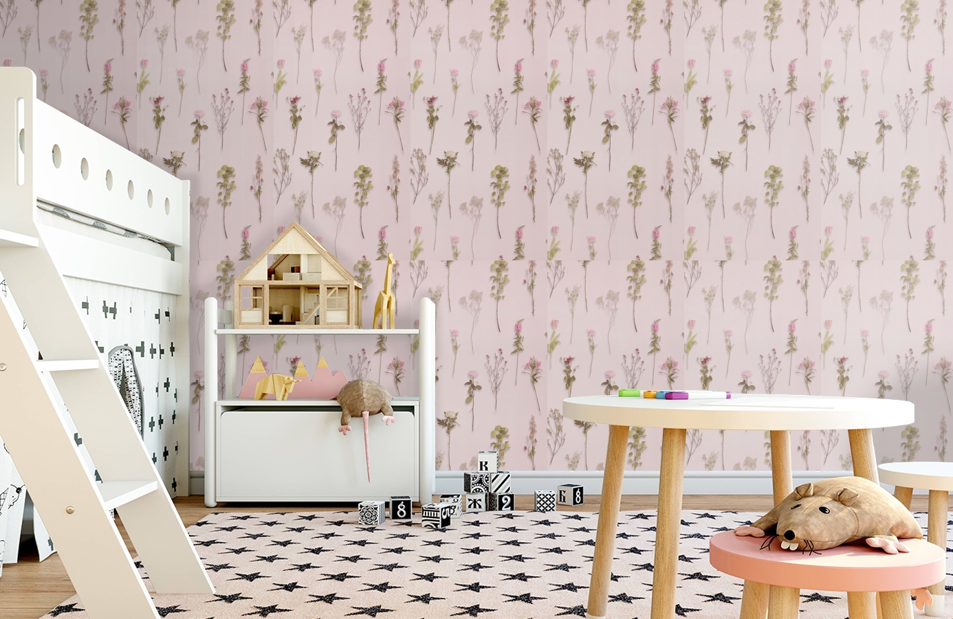 Обои 218242 фото в интерьере детская
