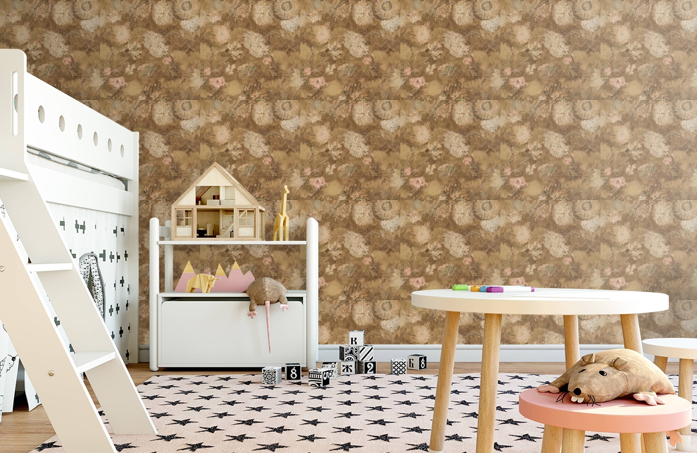 Обои 220002 фото в интерьере детская Обои 220002 фото в интерьере детская