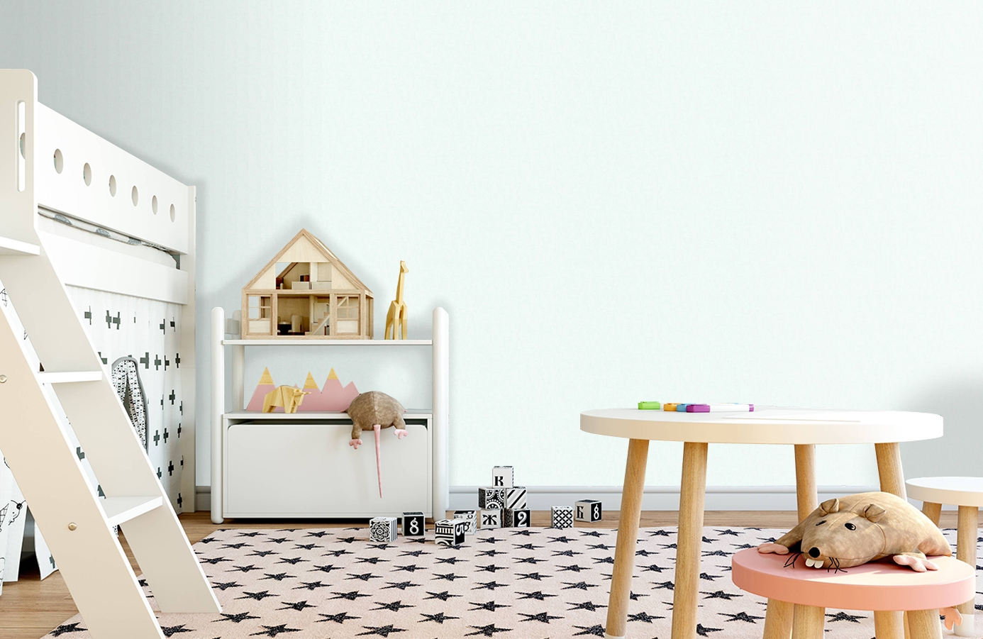 Обои 220076 фото в интерьере детская Обои 220076 фото в интерьере детская