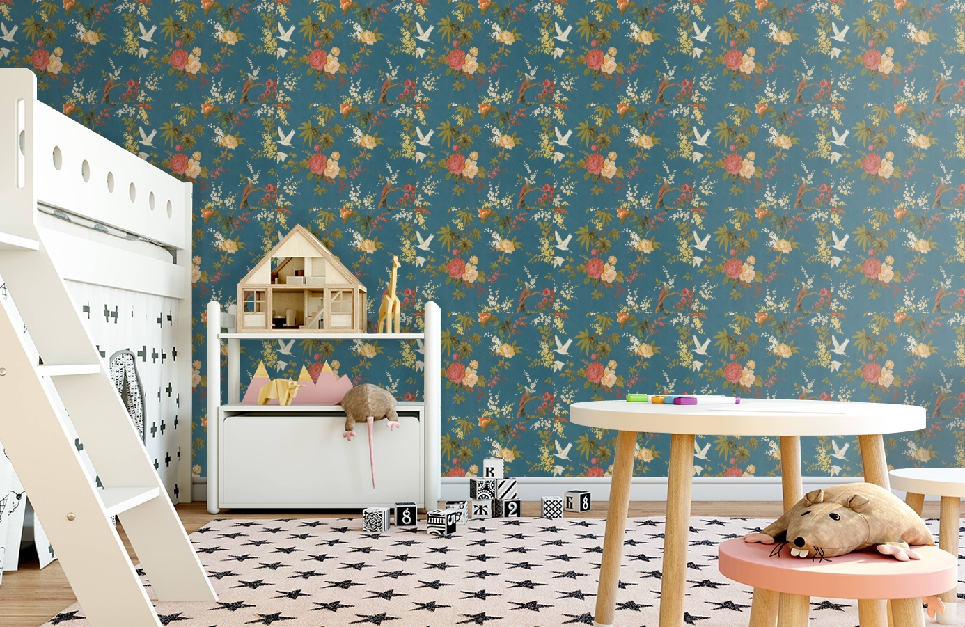 Обои 220483 фото в интерьере детская