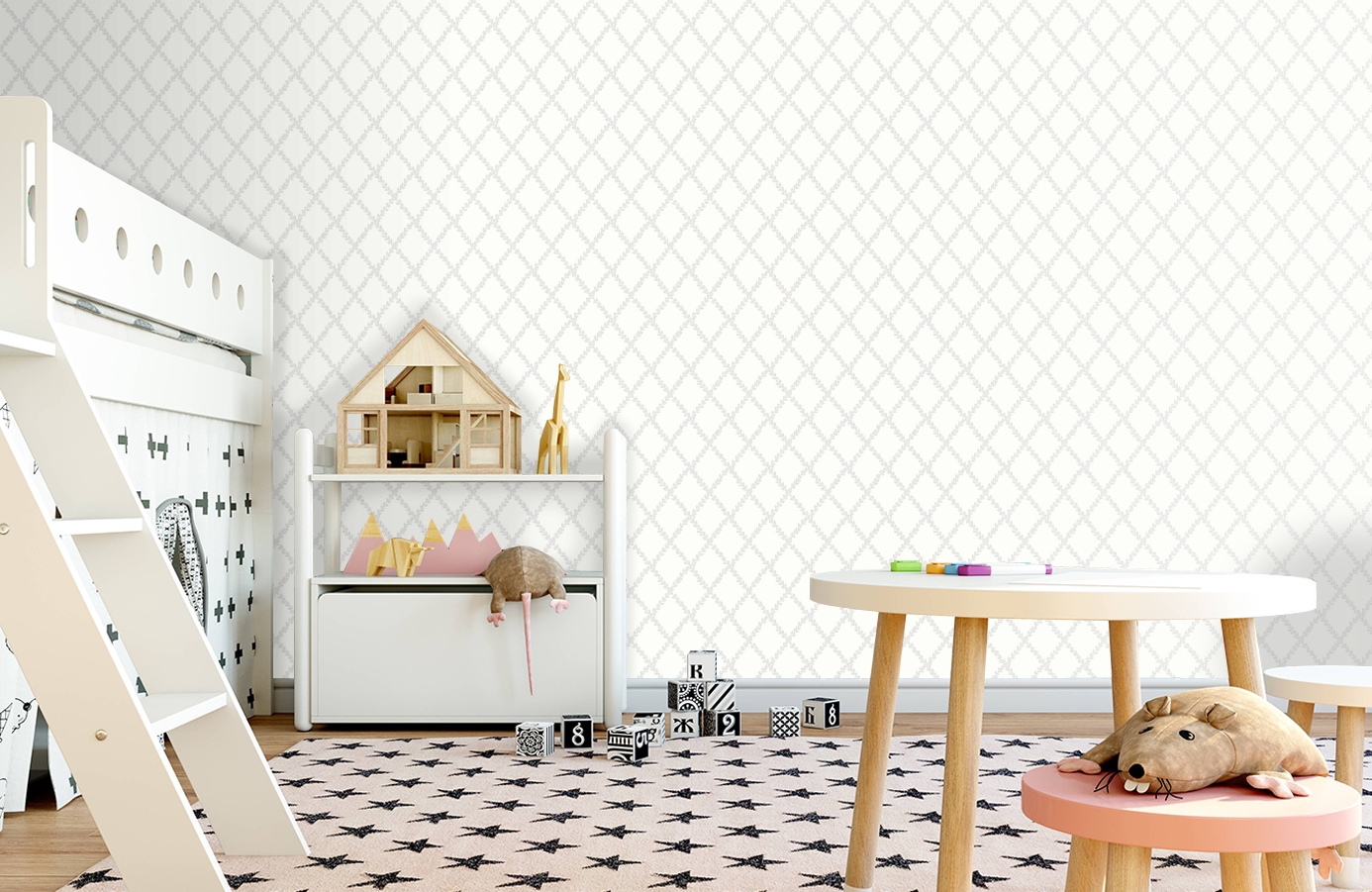 Обои 38607 фото в интерьере детская