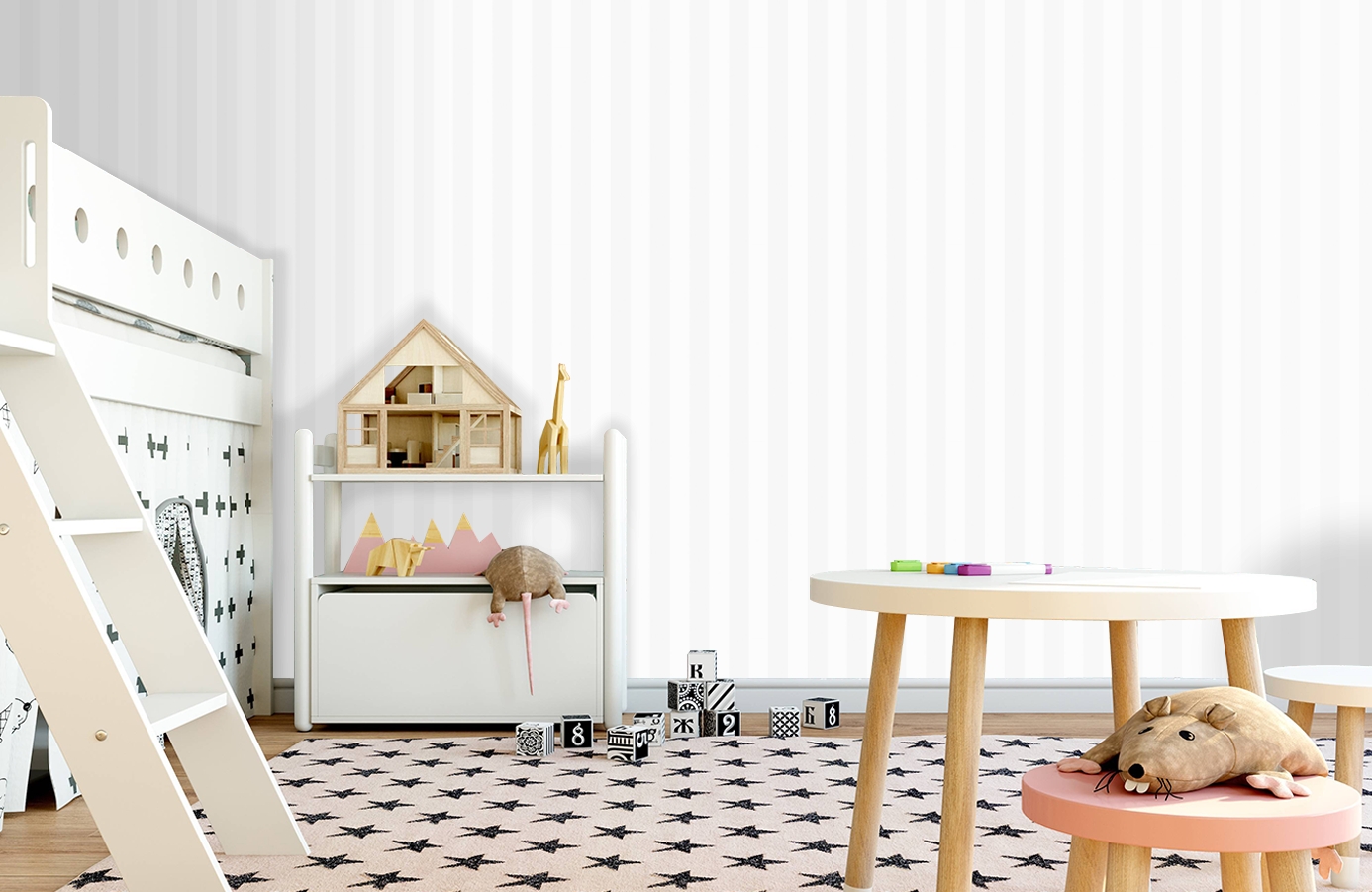 Обои 38641 фото в интерьере детская