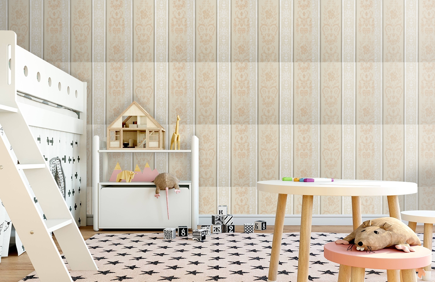 Обои 48761 фото в интерьере детская