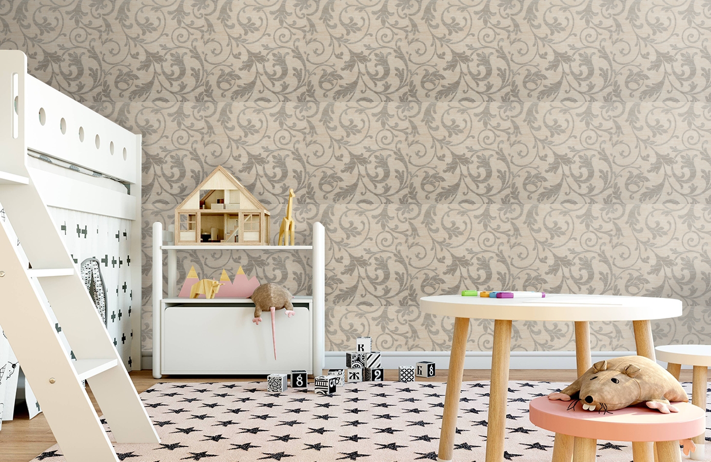 Обои 48855 фото в интерьере детская