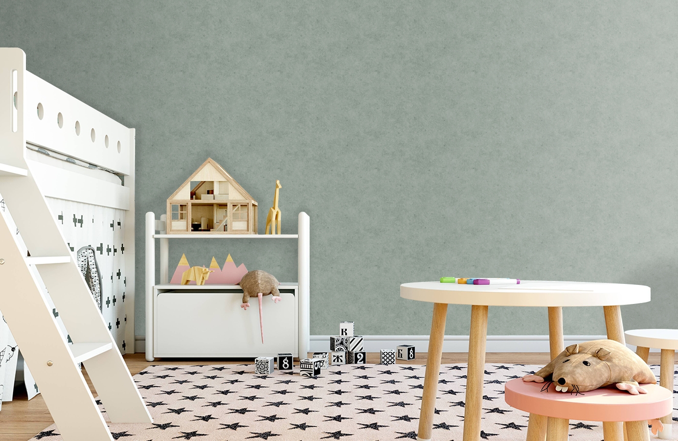 Обои 6305 фото в интерьере детская