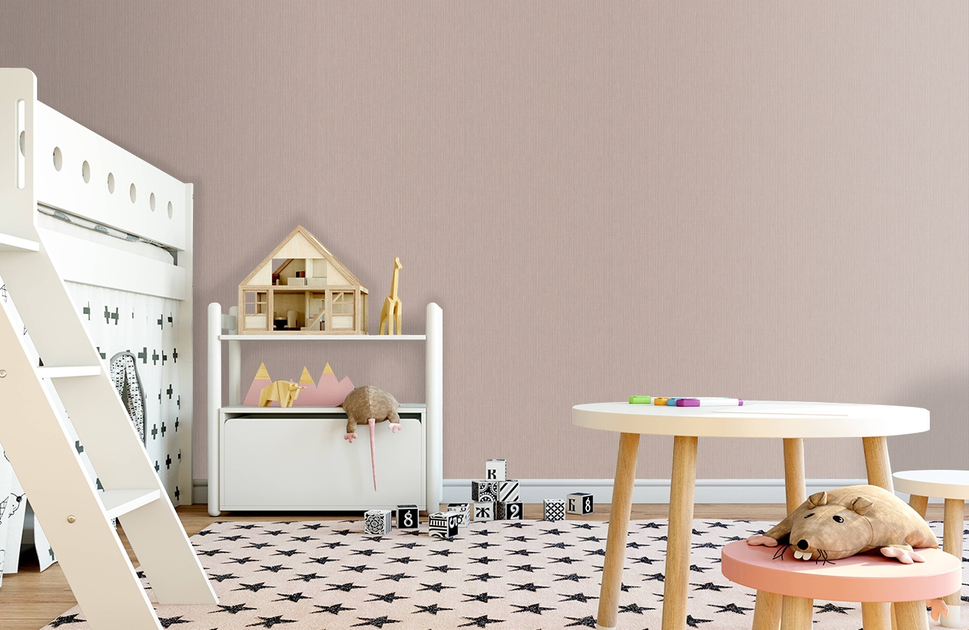 Обои 6852 фото в интерьере детская