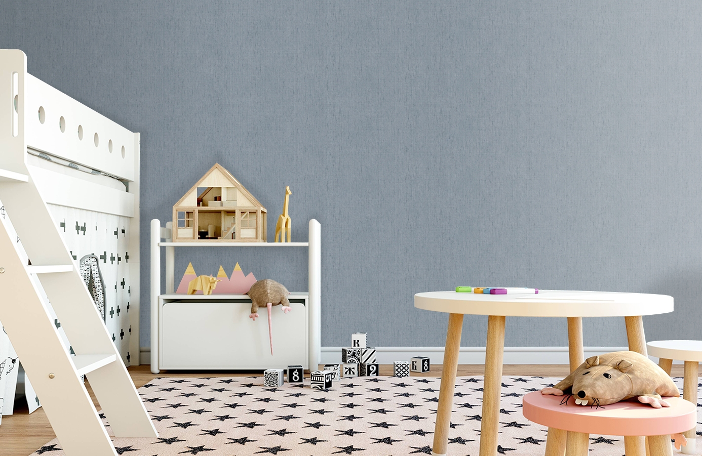 Обои 7281 фото в интерьере детская