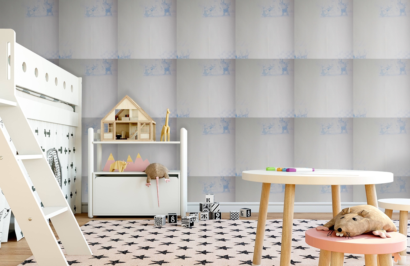 Обои 1234021 фото в интерьере детская