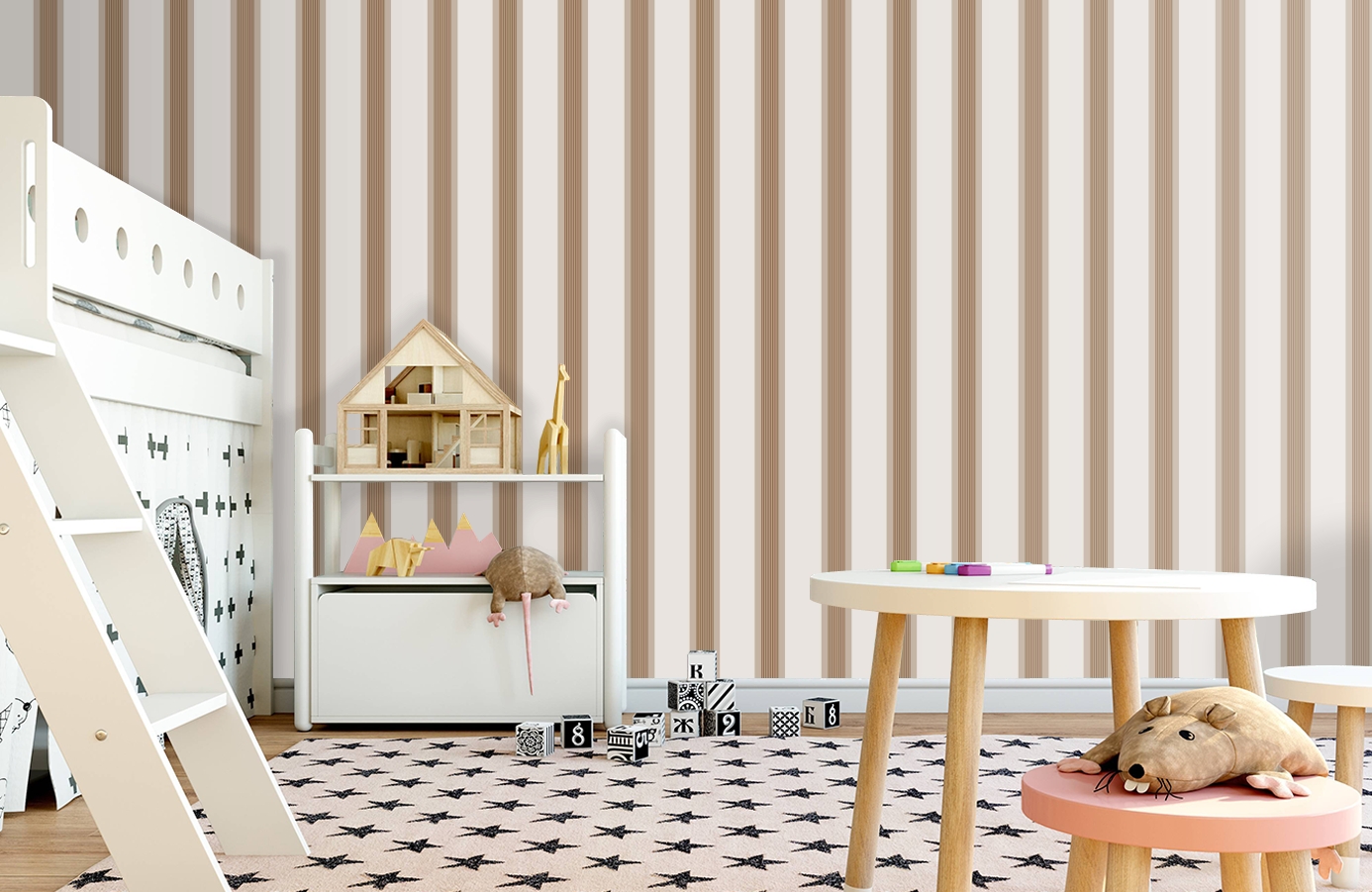 Обои 84/3009 фото в интерьере детская