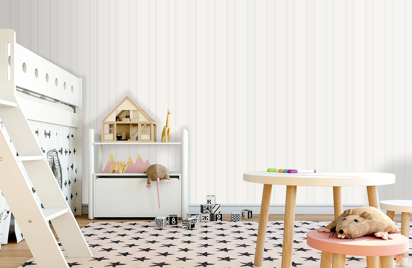 Обои 84/3010 фото в интерьере детская