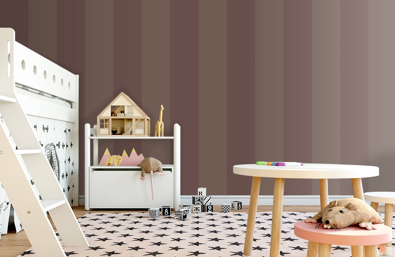 Обои 84/8061 фото в интерьере детская