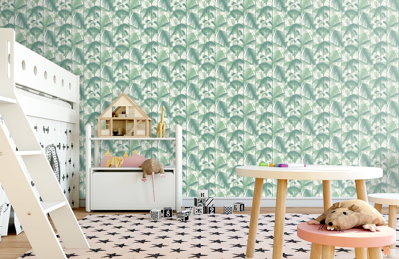 Обои 95/1002 фото в интерьере детская
