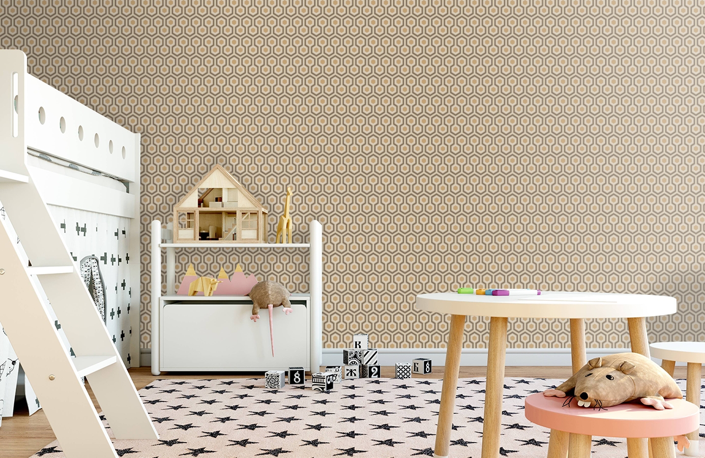 Обои 95/3017 фото в интерьере детская