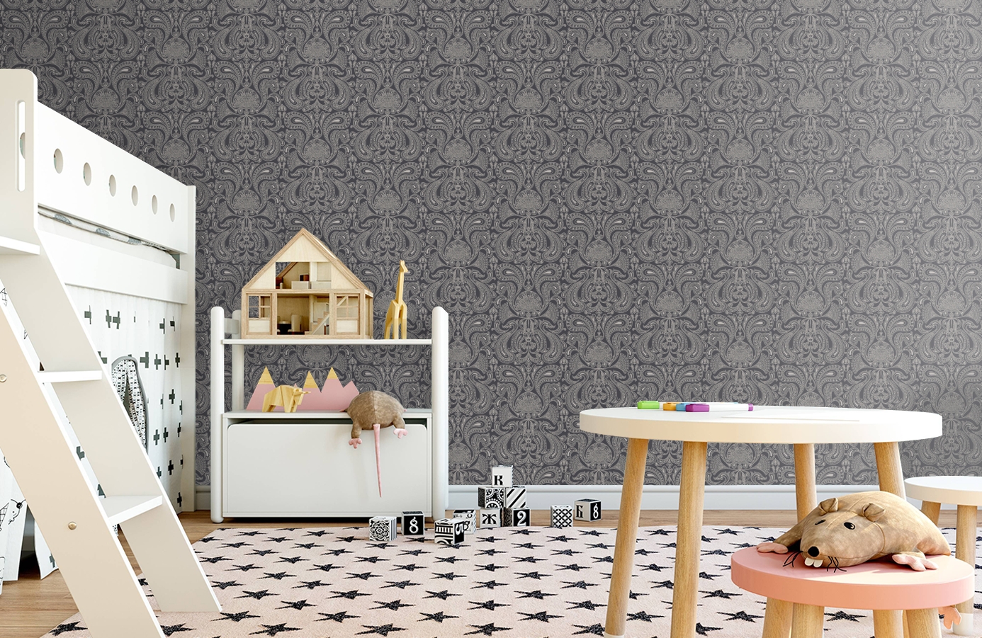 Обои 95/7043 фото в интерьере детская