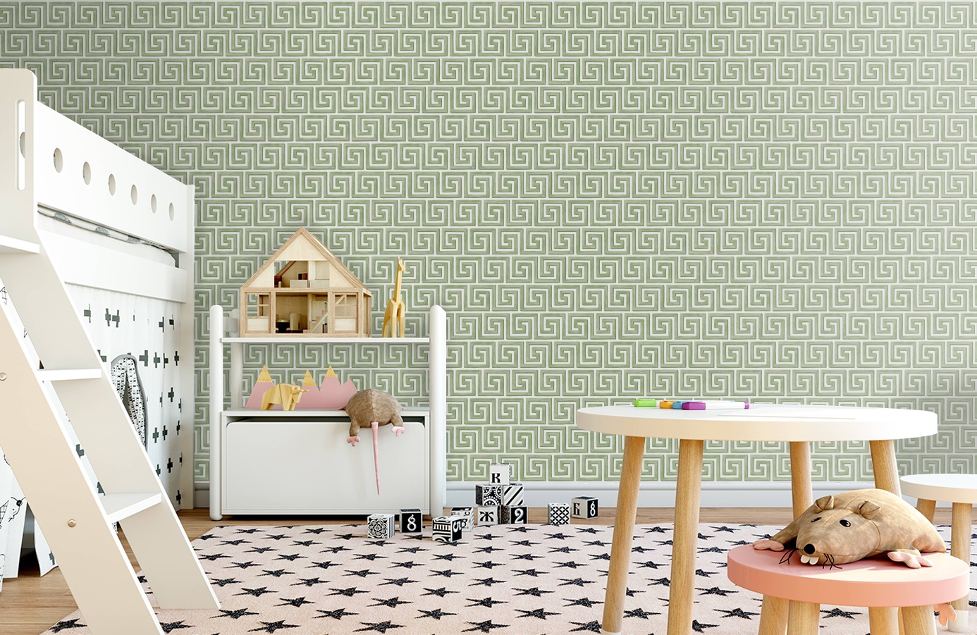 Обои 98/5019 фото в интерьере детская