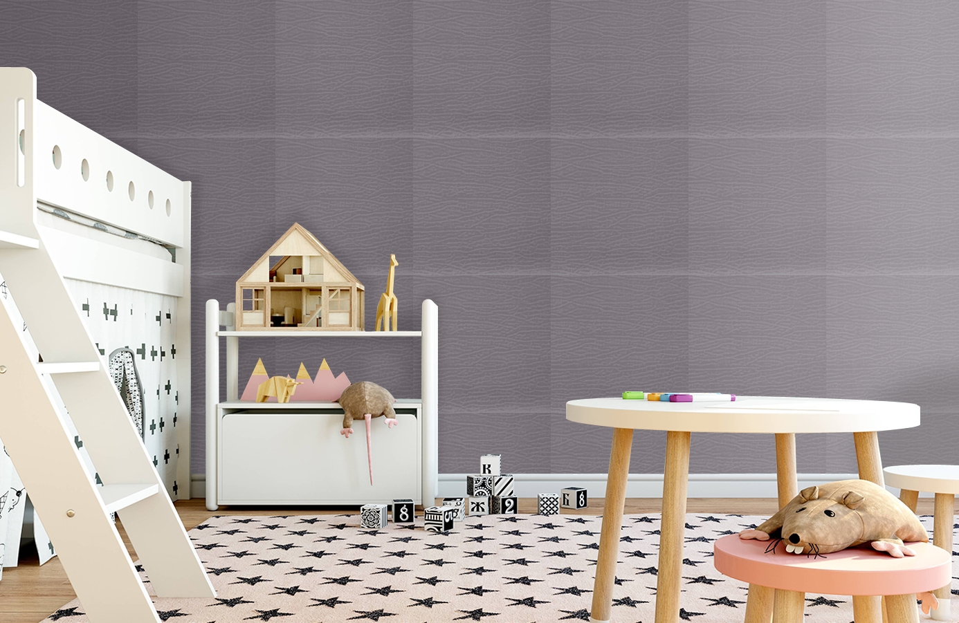 Обои Cordwain 39-Crystal фото в интерьере детская