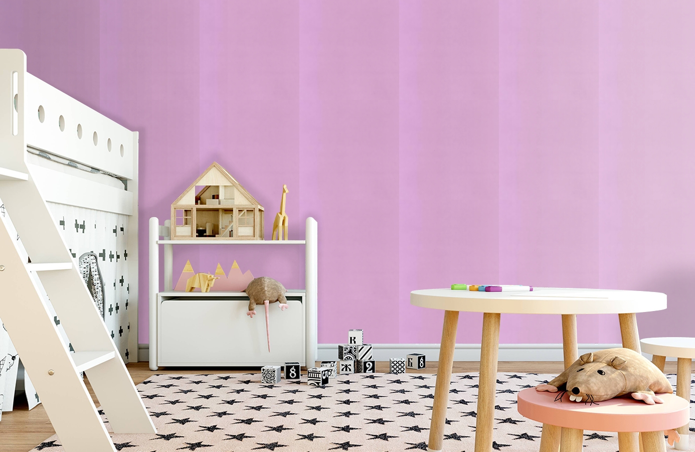 Обои MLW29695217 фото в интерьере детская