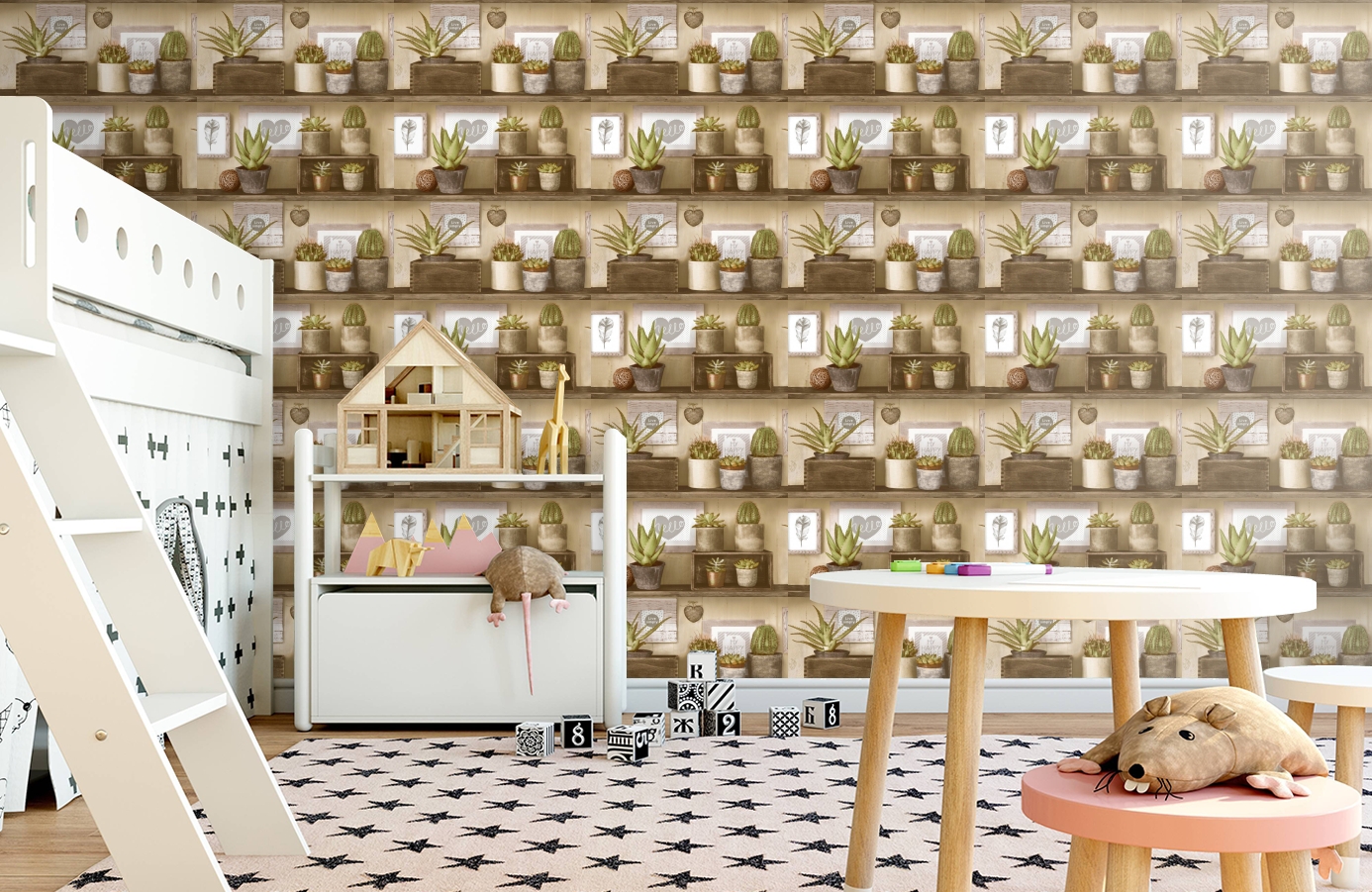 Обои 2016-05 фото в интерьере детская