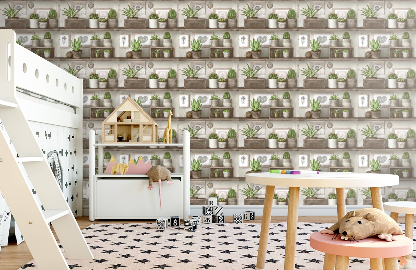 Обои 2016-11 фото в интерьере детская