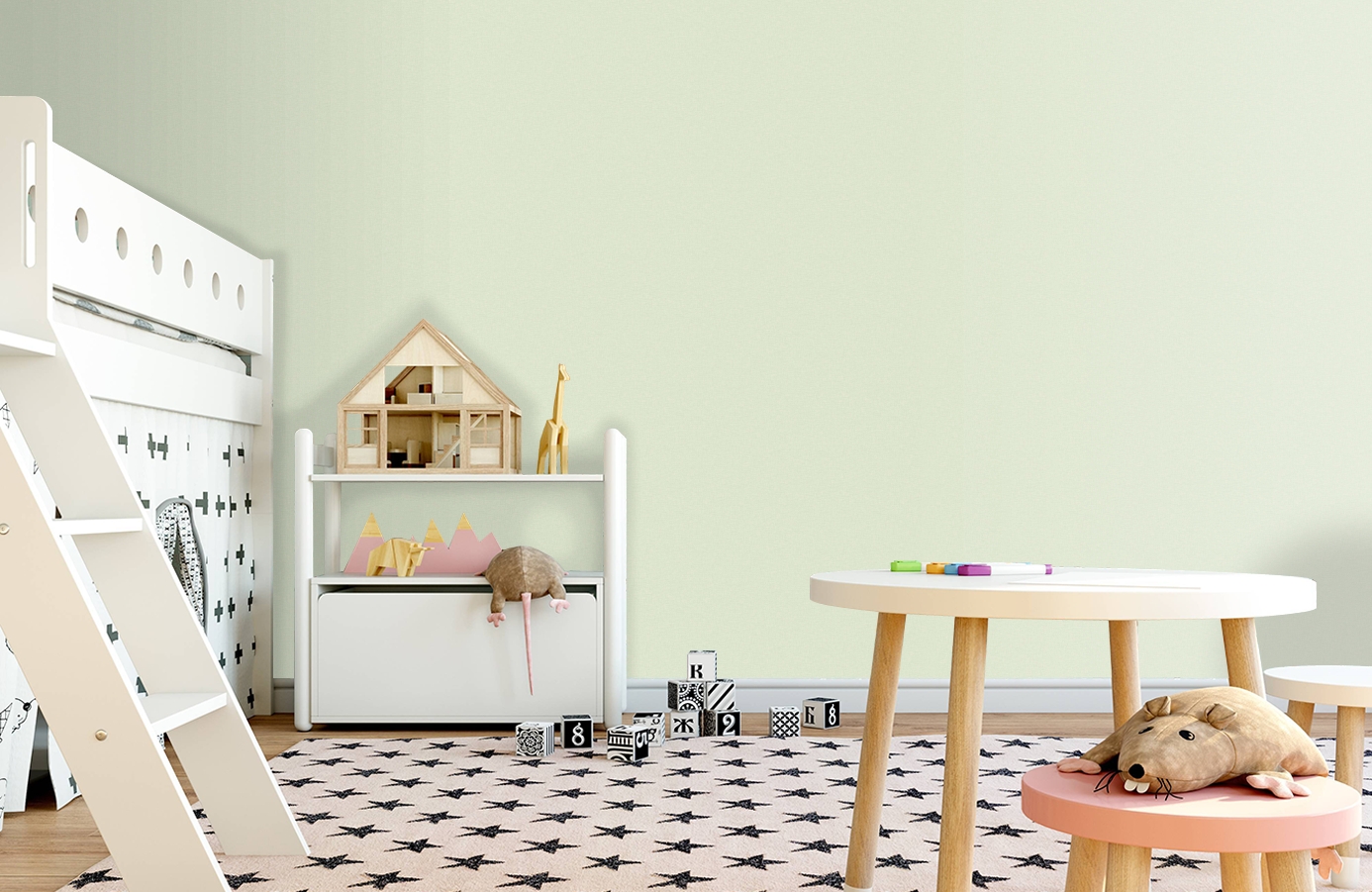 Обои 7059 фото в интерьере детская