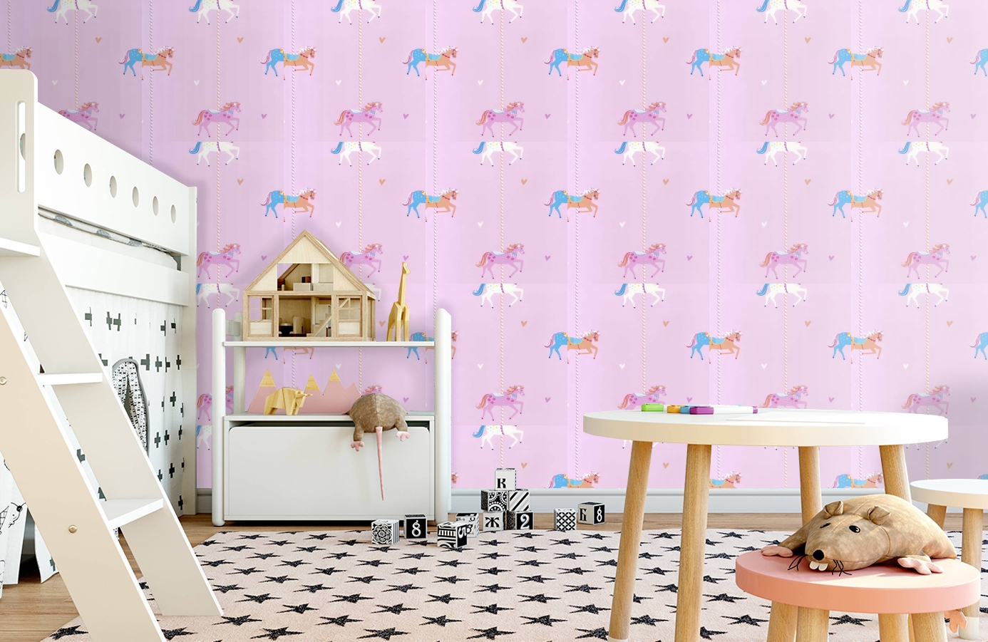 Обои DL21119 фото в интерьере детская