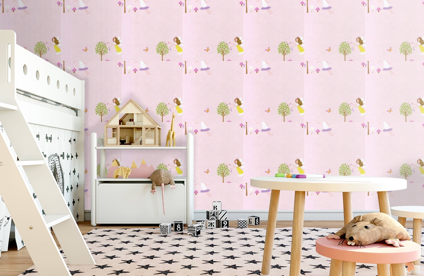 Обои DL21127 фото в интерьере детская