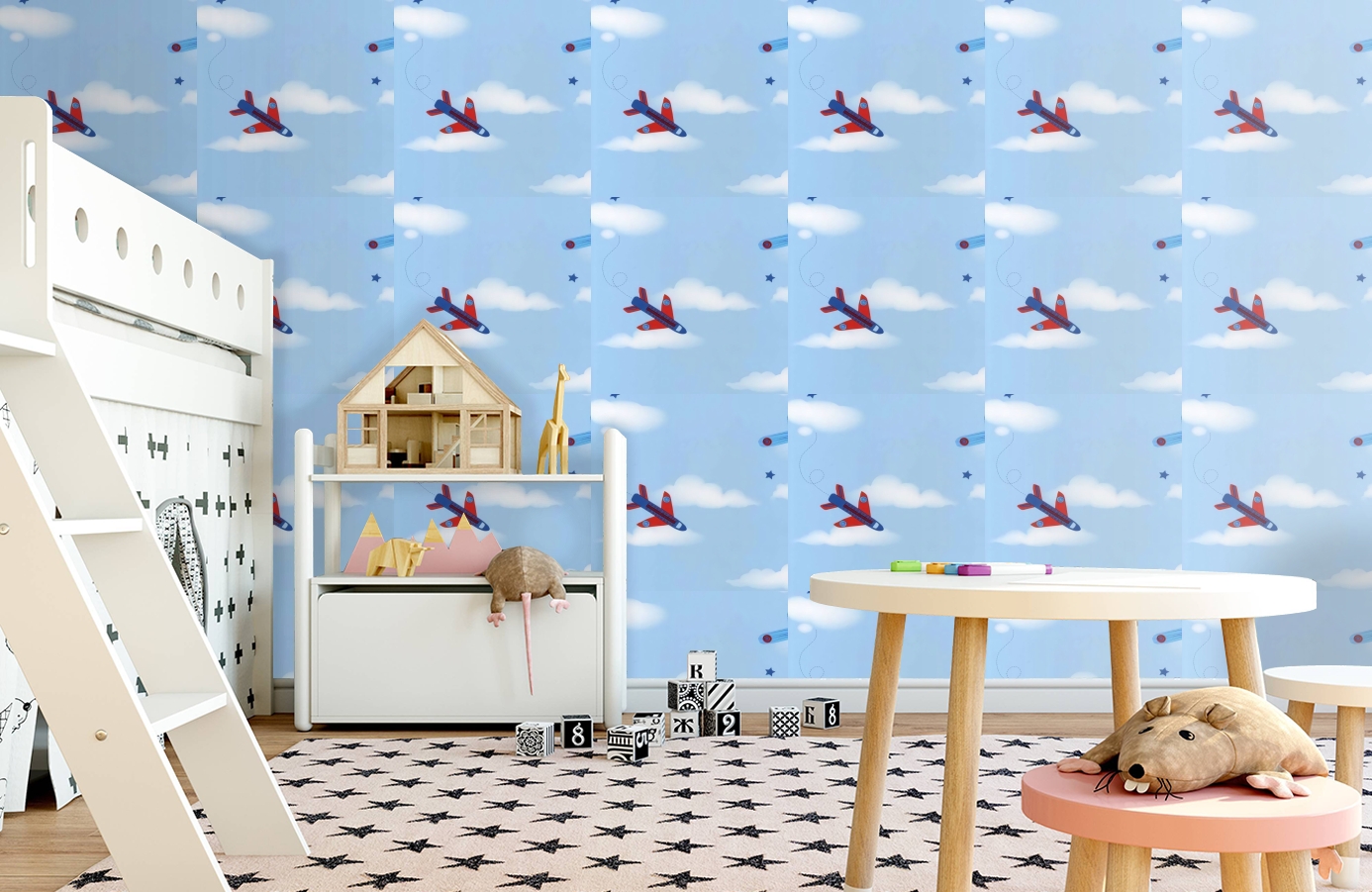 Обои DL21134 фото в интерьере детская