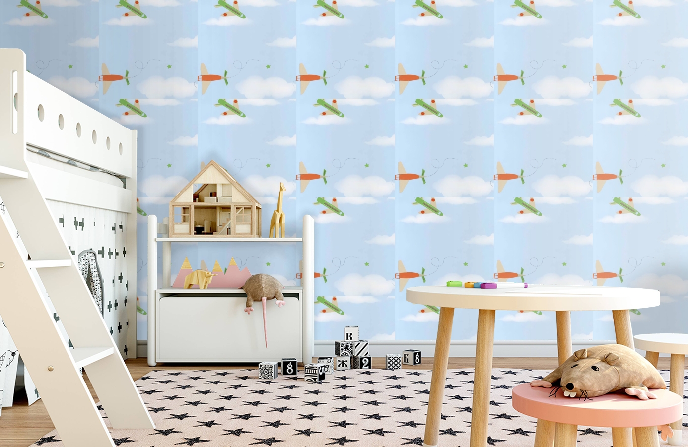 Обои DL21135 фото в интерьере детская